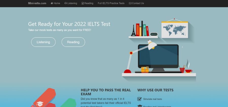 Website học tiếng Anh Mini-IELTS